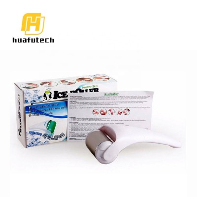 Huafu beauty salon skin cooling ice roller derma roller for changing your skin completely