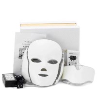 Hot New Product 7 Colors Skin Rejuvenation Photon Led Mask with Neck Mask