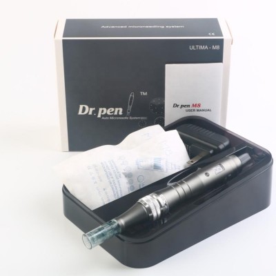 Huafu Digital 6 levels Derma Pen wireless dr pen M8 with 11 / 16 / 24 / 36 / 42 pins nano needles