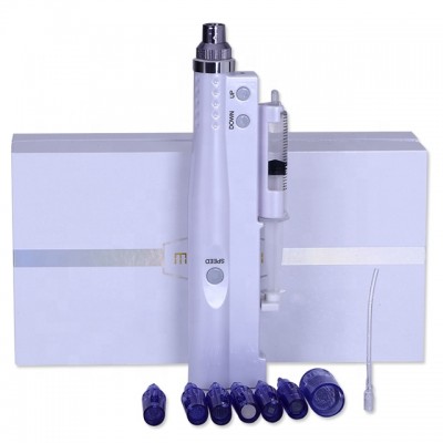 Huafu Rechargeable anti-aging mesotherapy prp gun meso injection pen hydra needles 20